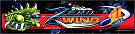 Arcade Cabinet Marquee for Zero Wing.