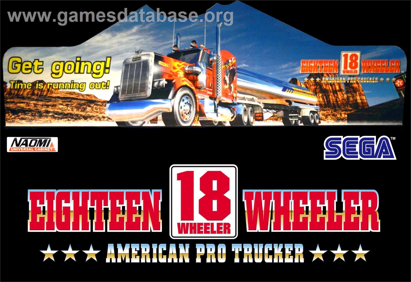 18 Wheeler Deluxe - Arcade - Artwork - Marquee