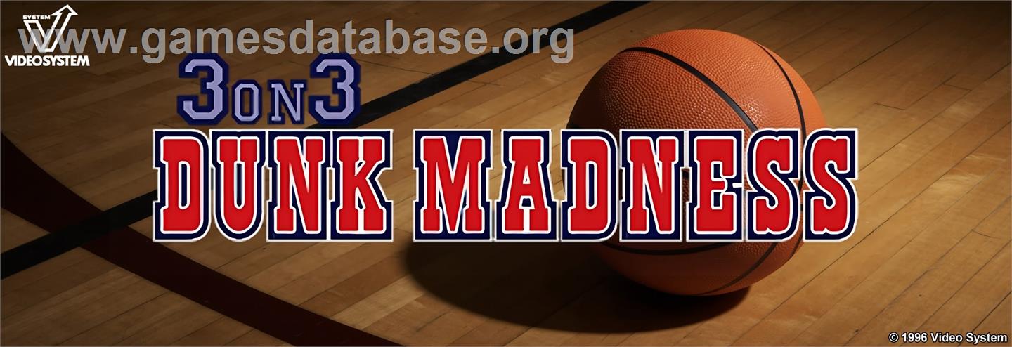 3 On 3 Dunk Madness - Arcade - Artwork - Marquee