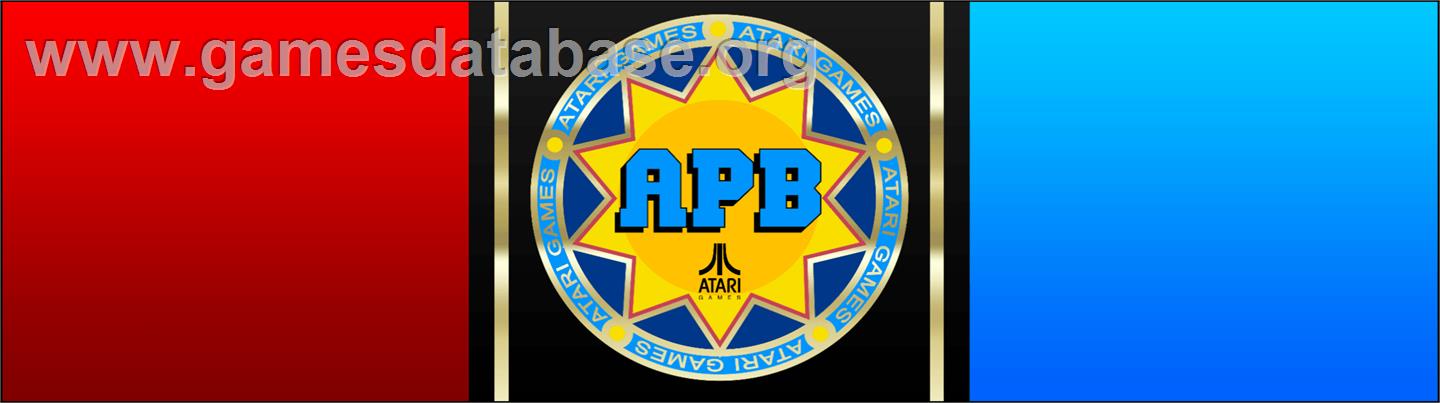 APB - All Points Bulletin - Arcade - Artwork - Marquee