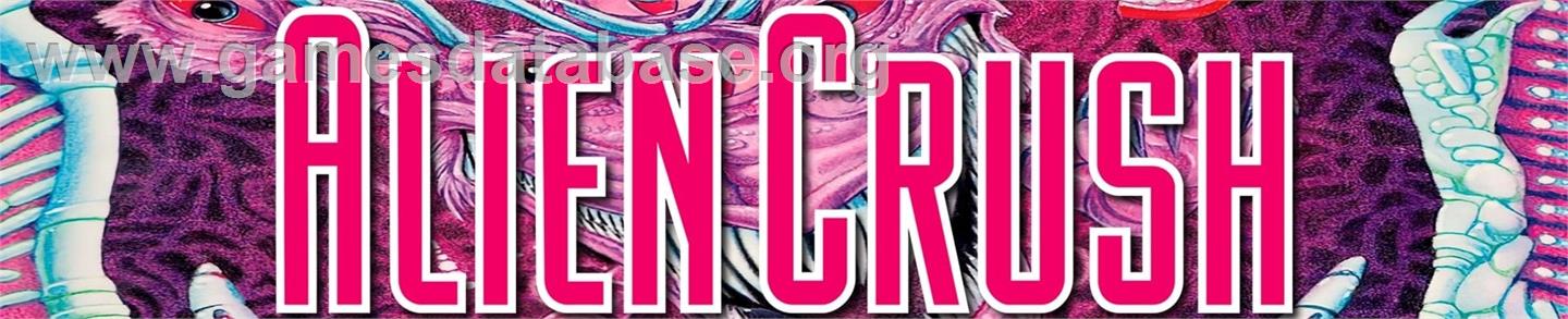 Alien Crush - Arcade - Artwork - Marquee
