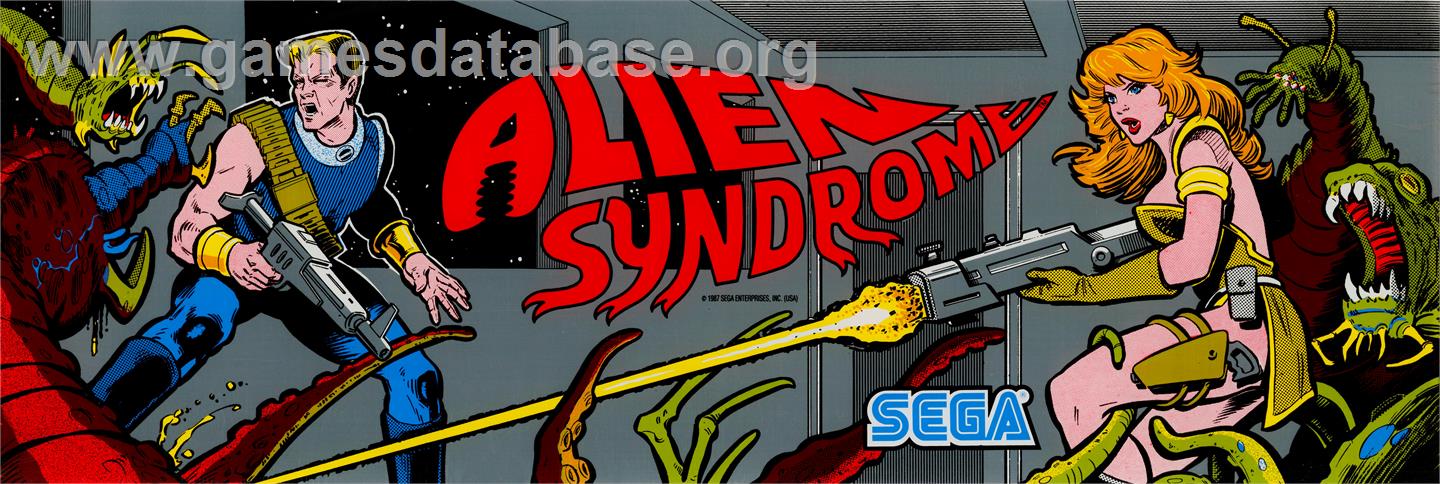 Alien Syndrome - Arcade - Artwork - Marquee