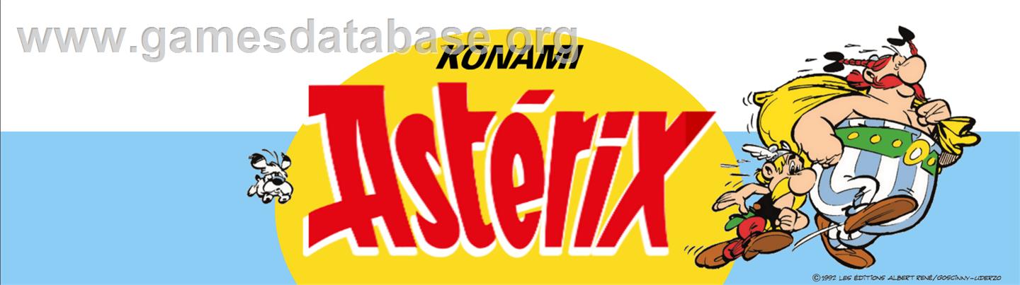 Asterix - Arcade - Artwork - Marquee