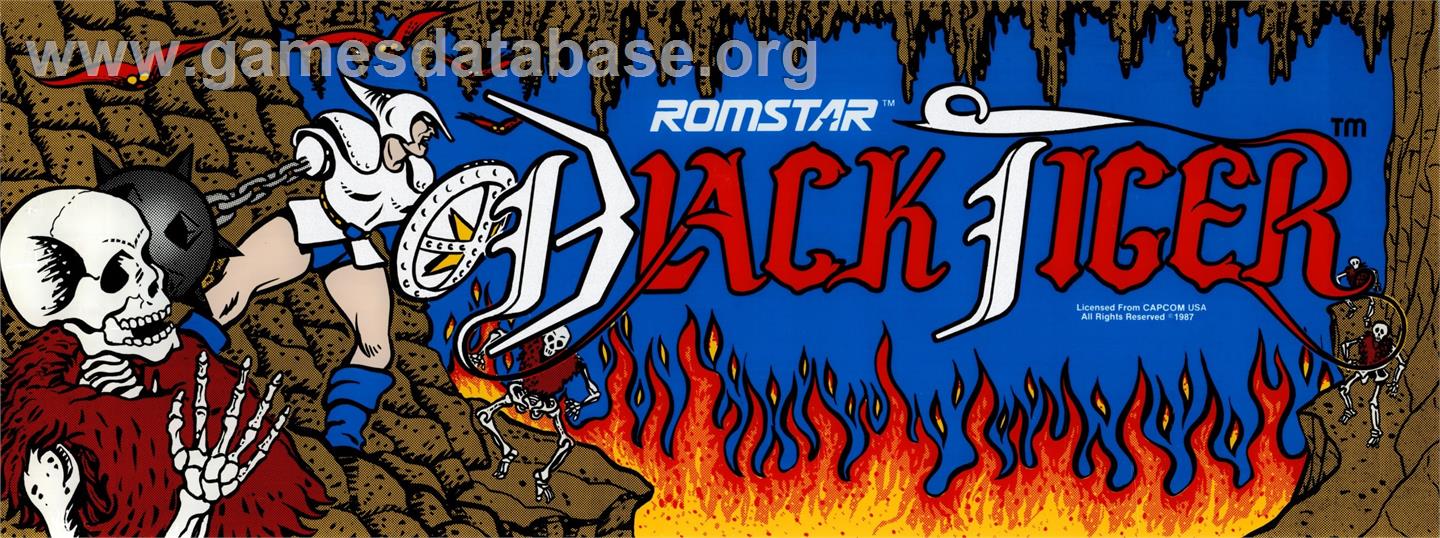 Black Tiger / Black Dragon - Arcade - Artwork - Marquee
