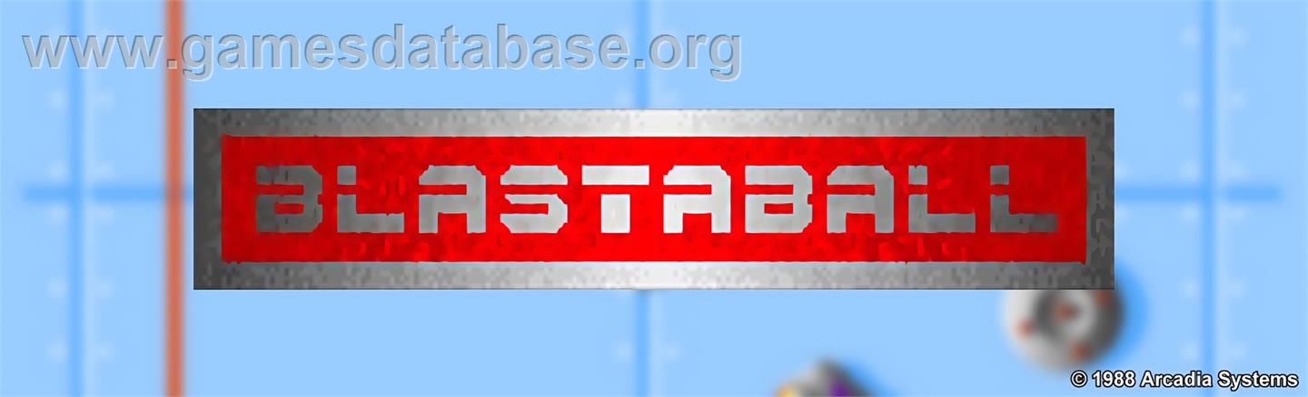 Blastaball - Arcade - Artwork - Marquee