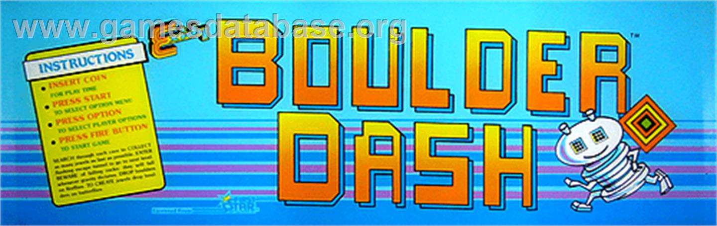 Boulder Dash - Arcade - Artwork - Marquee