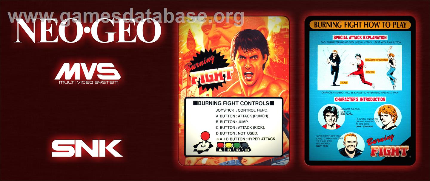 Burning Fight - Arcade - Artwork - Marquee