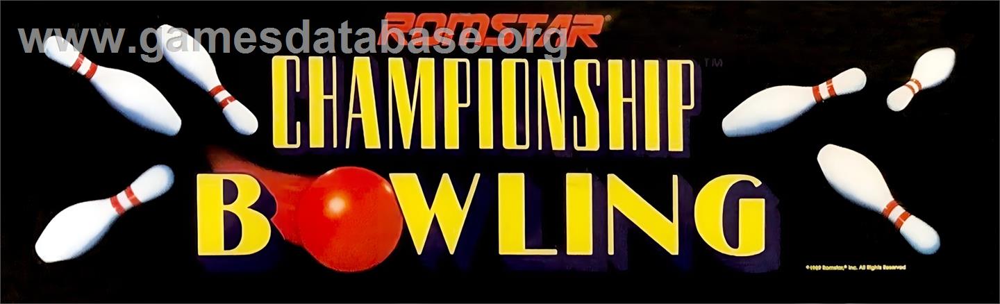 Championship Bowling - Arcade - Artwork - Marquee
