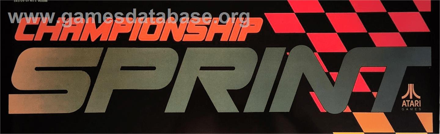 Championship Sprint - Arcade - Artwork - Marquee