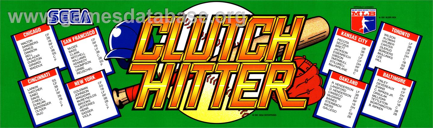 Clutch Hitter - Arcade - Artwork - Marquee