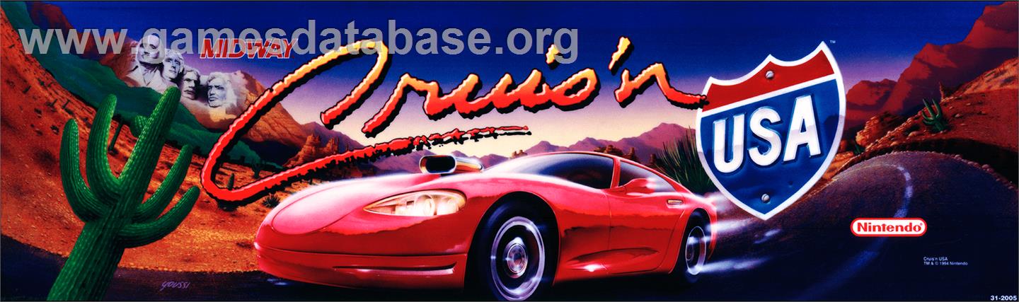 Cruis'n USA - Arcade - Artwork - Marquee