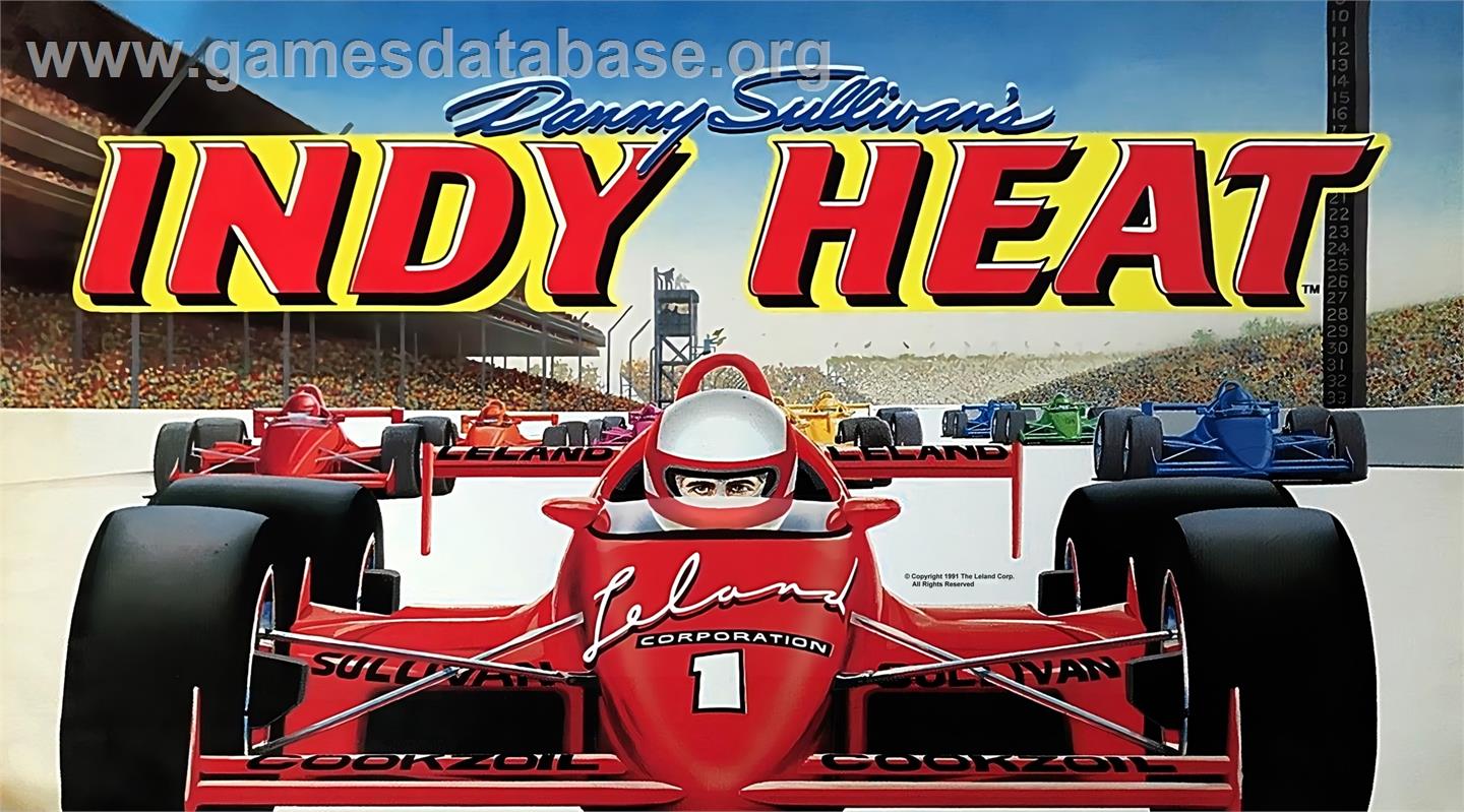 Danny Sullivan's Indy Heat - Arcade - Artwork - Marquee