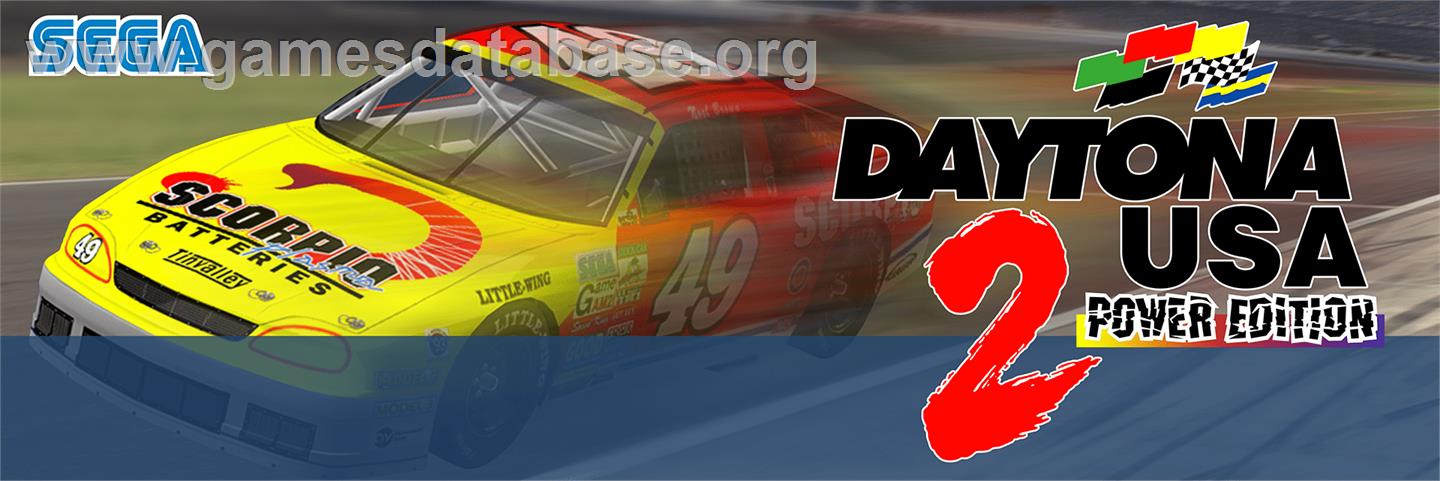 Daytona USA 2 Power Edition - Arcade - Artwork - Marquee