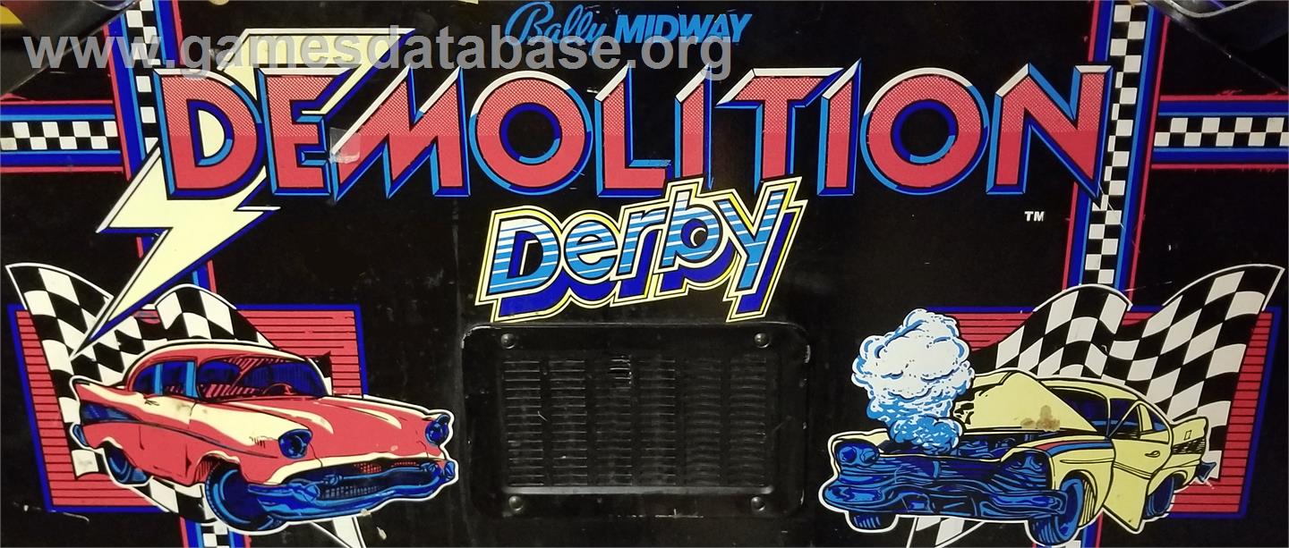 Demolition Derby - Arcade - Artwork - Marquee