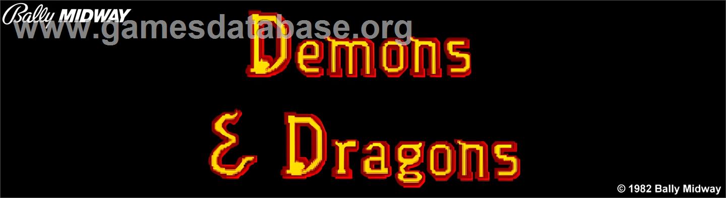 Demons & Dragons - Arcade - Artwork - Marquee
