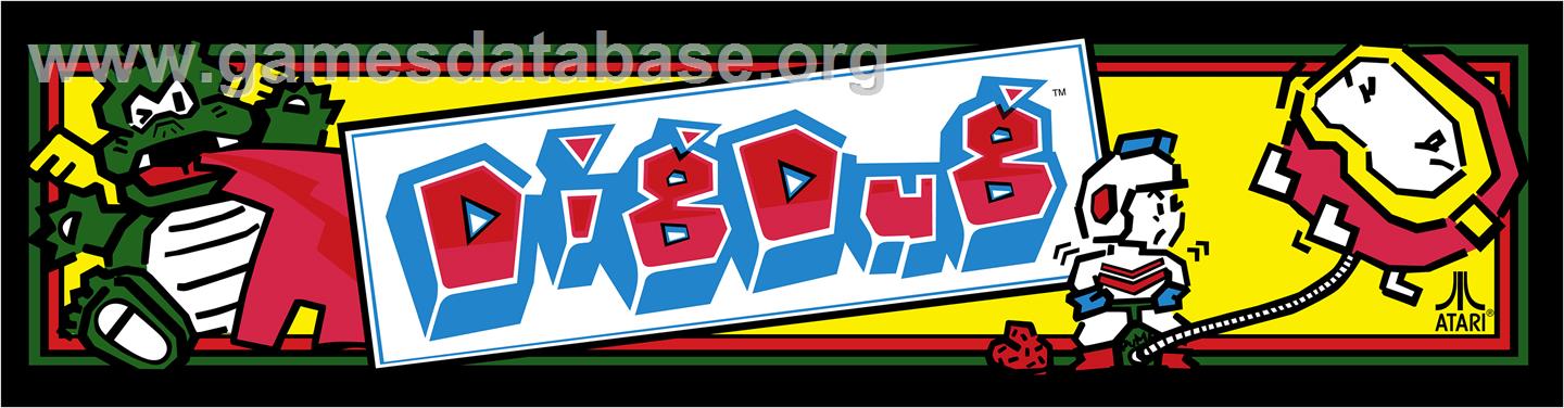 Dig Dug - Arcade - Artwork - Marquee