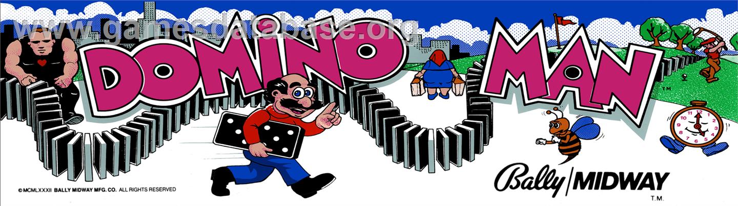 Domino Man - Arcade - Artwork - Marquee