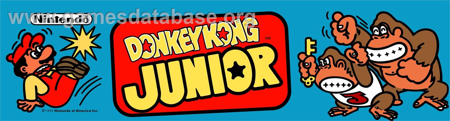 Donkey Junior High Score Kit - Arcade - Artwork - Marquee