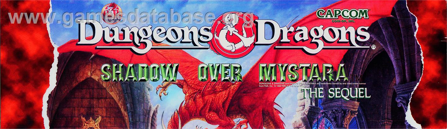 Dungeons & Dragons: Shadow over Mystara - Arcade - Artwork - Marquee