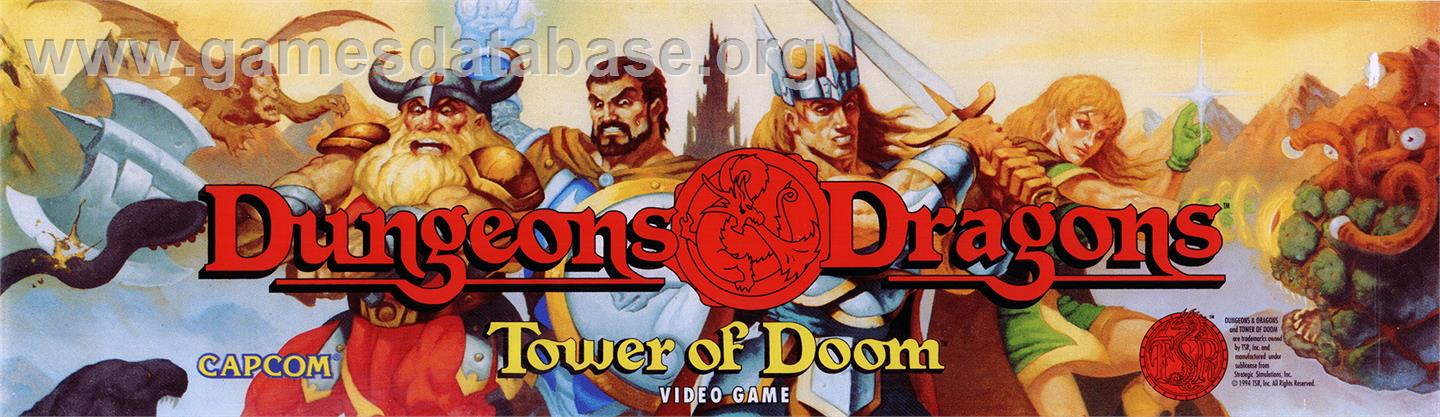 Dungeons & Dragons: Tower of Doom - Arcade - Artwork - Marquee