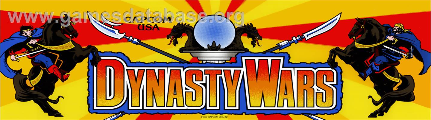 Dynasty Wars - Arcade - Artwork - Marquee