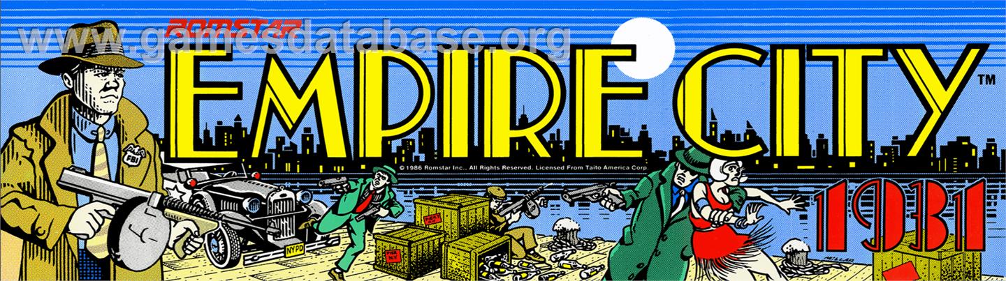 Empire City: 1931 - Arcade - Artwork - Marquee