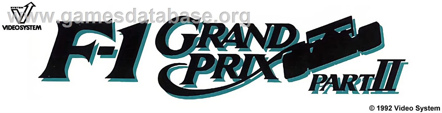 F-1 Grand Prix Part II - Arcade - Artwork - Marquee