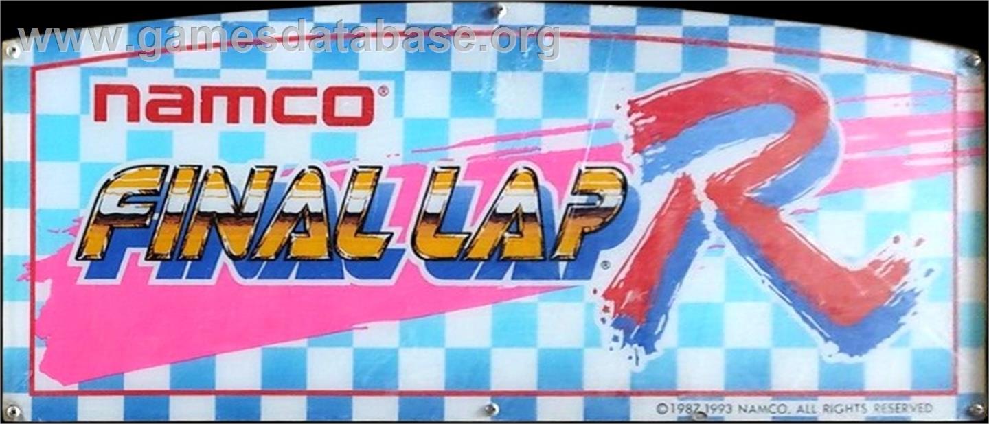 Final Lap R - Arcade - Artwork - Marquee