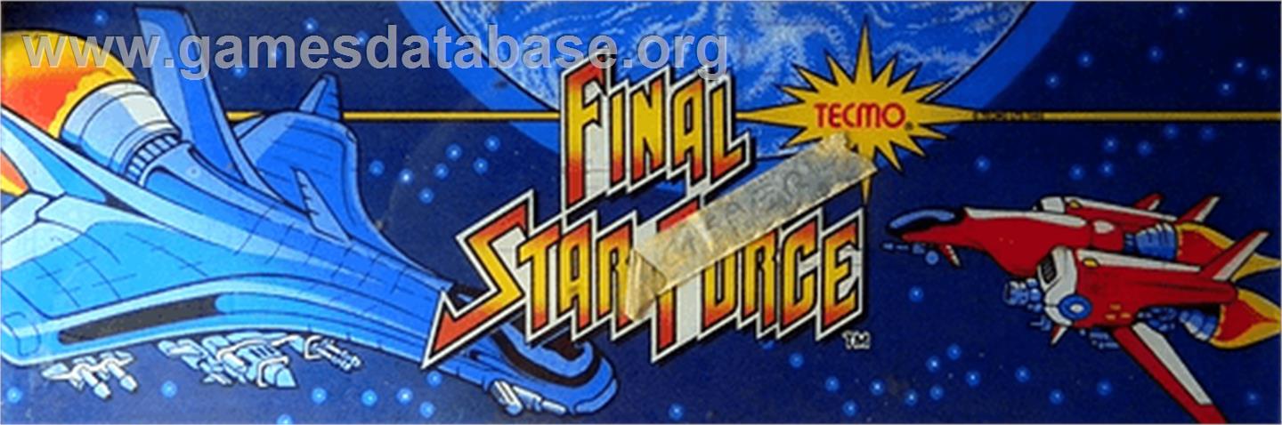 Final Star Force - Arcade - Artwork - Marquee