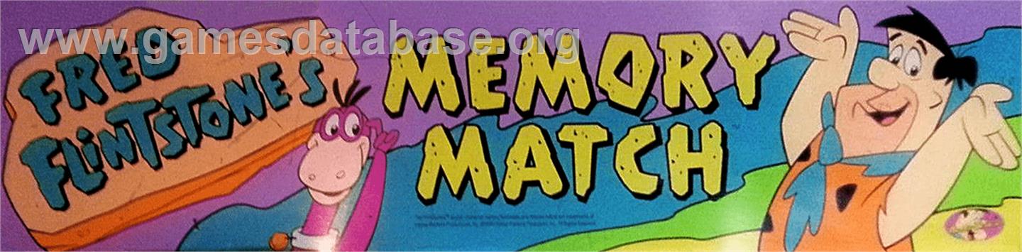 Fred Flintstones' Memory Match - Arcade - Artwork - Marquee