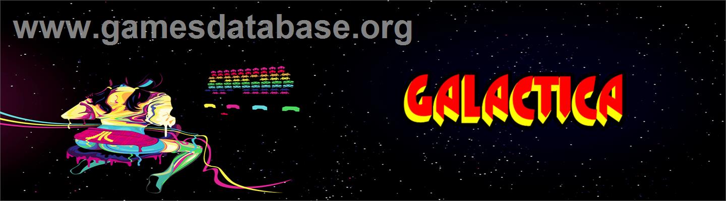 Galactica - Batalha Espacial - Arcade - Artwork - Marquee