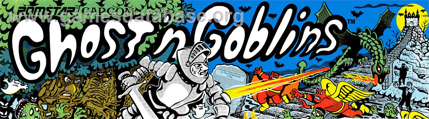 Ghosts'n Goblins - Arcade - Artwork - Marquee