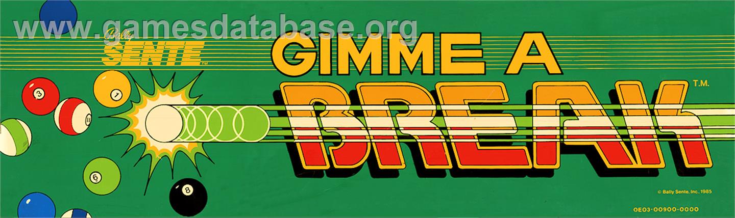 Gimme A Break - Arcade - Artwork - Marquee