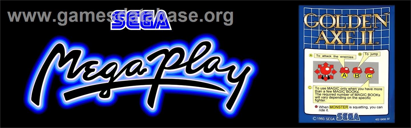 Golden Axe II - Arcade - Artwork - Marquee