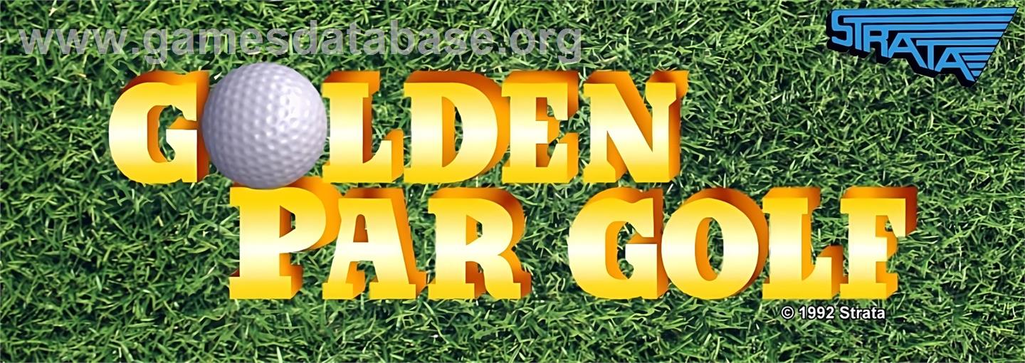 Golden Par Golf - Arcade - Artwork - Marquee