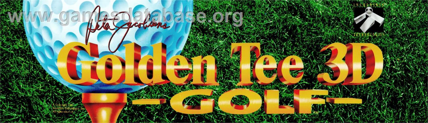 Golden Tee 3D Golf Tournament - Arcade - Artwork - Marquee