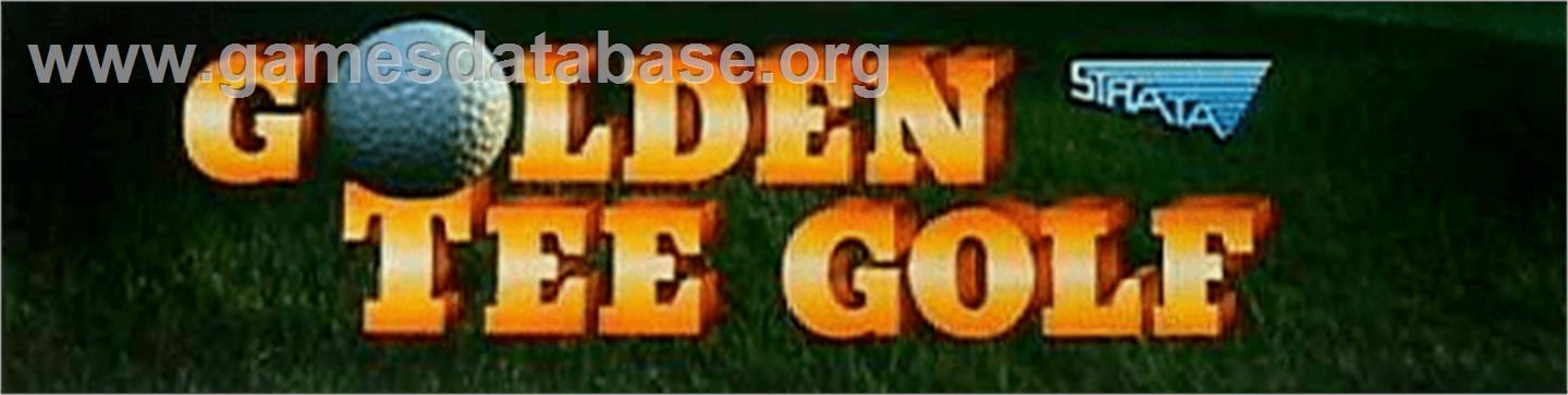 Golden Tee Golf - Arcade - Artwork - Marquee