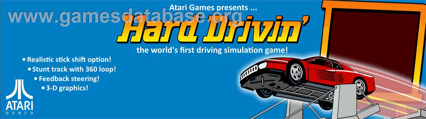 Hard Drivin' - Arcade - Artwork - Marquee
