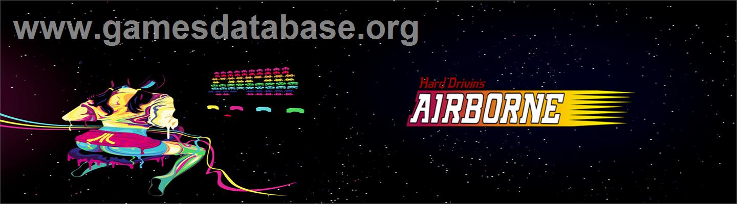 Hard Drivin's Airborne - Arcade - Artwork - Marquee