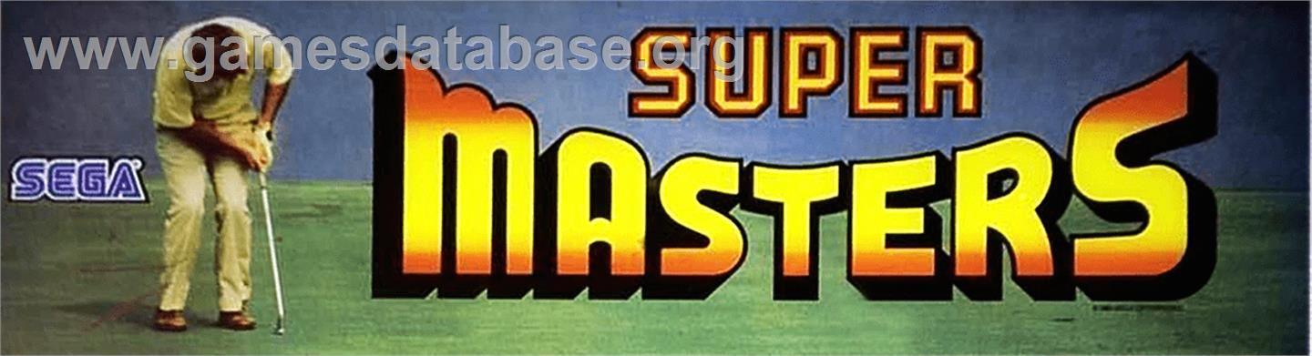 Jumbo Ozaki Super Masters Golf - Arcade - Artwork - Marquee