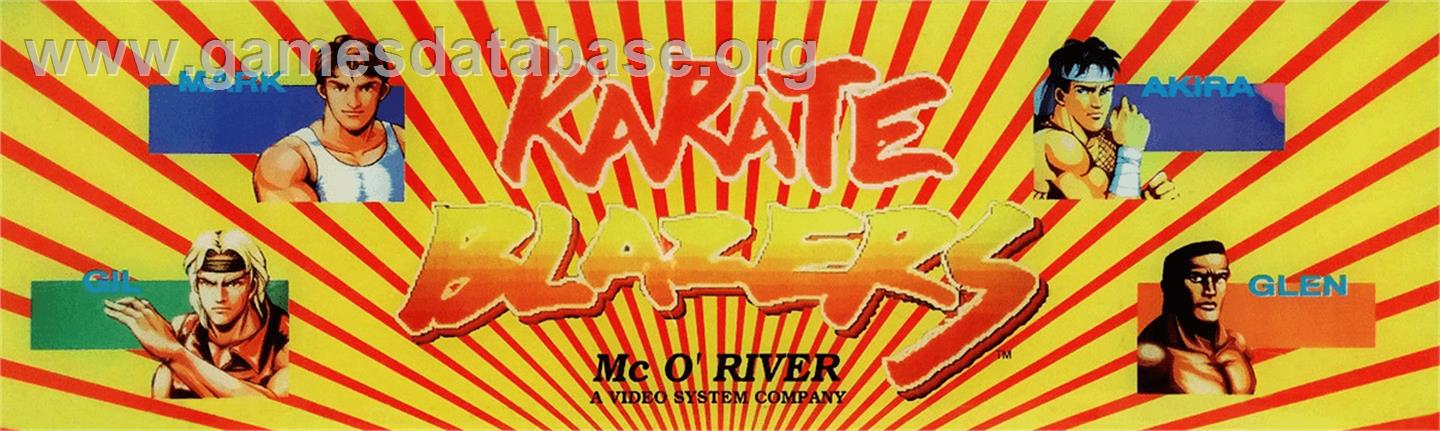 Karate Blazers - Arcade - Artwork - Marquee