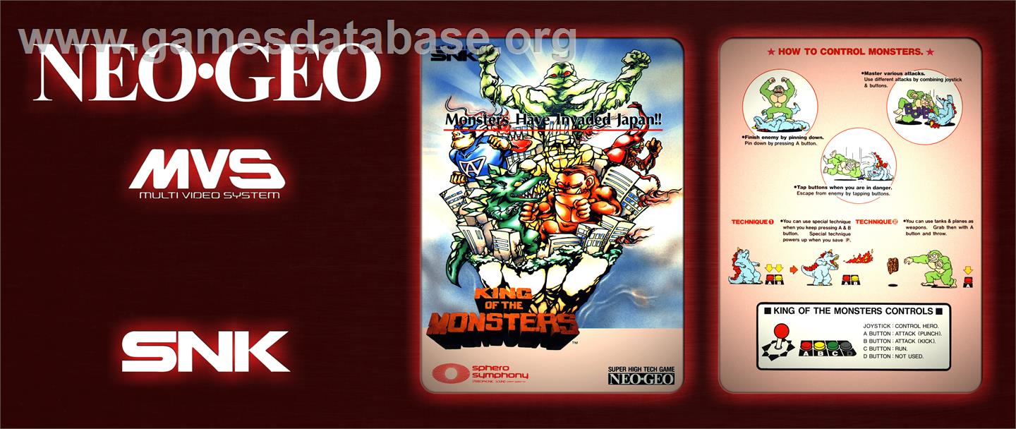 King of the Monsters - Arcade - Artwork - Marquee