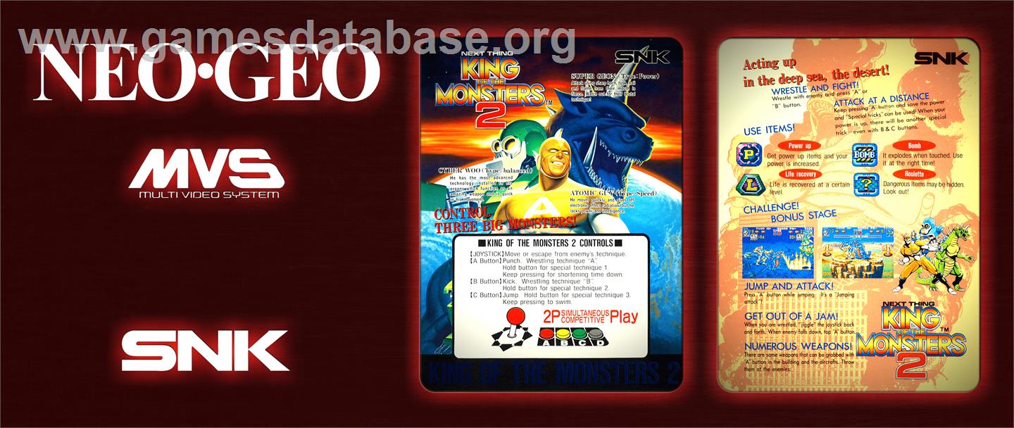 King of the Monsters 2 - The Next Thing - Arcade - Artwork - Marquee