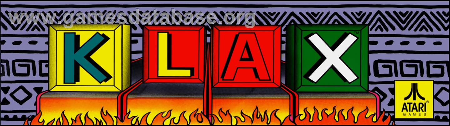 Klax - Arcade - Artwork - Marquee