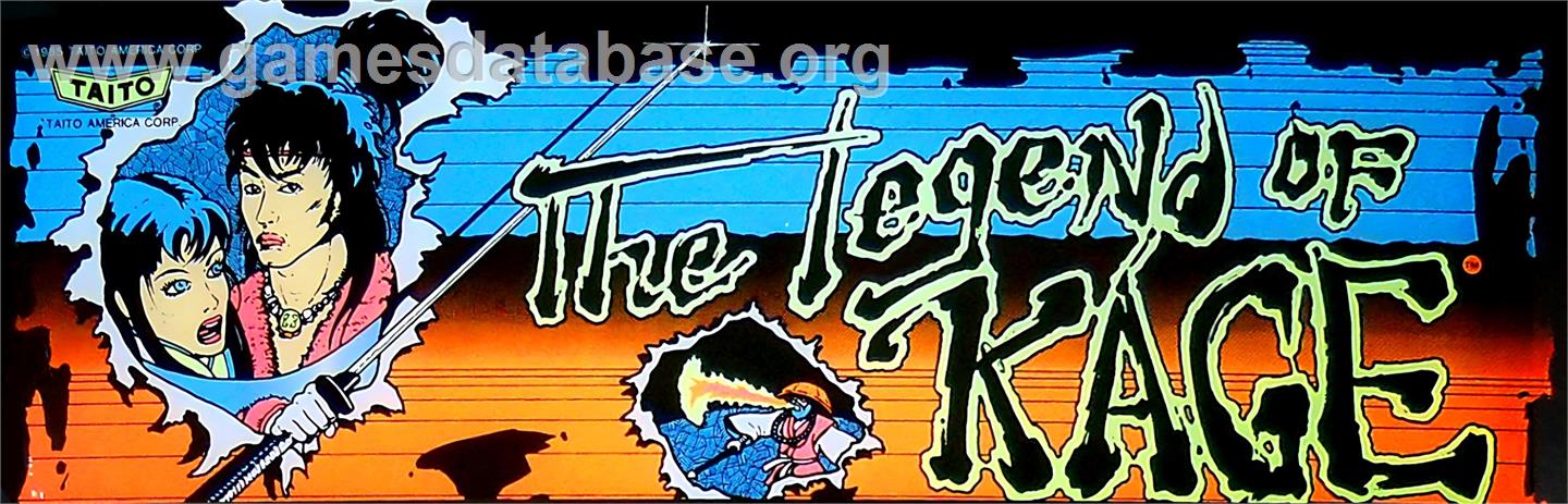 Legend of Kage, The - Arcade - Artwork - Marquee