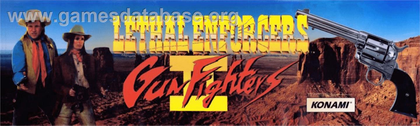 Lethal Enforcers II: Gun Fighters - Arcade - Artwork - Marquee