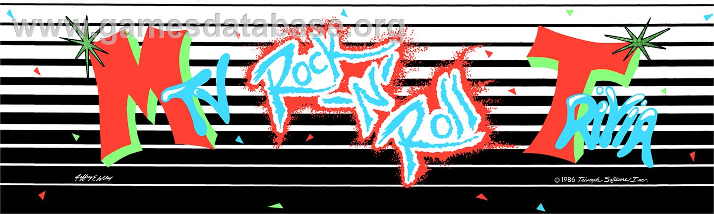 MTV Rock-N-Roll Trivia - Arcade - Artwork - Marquee