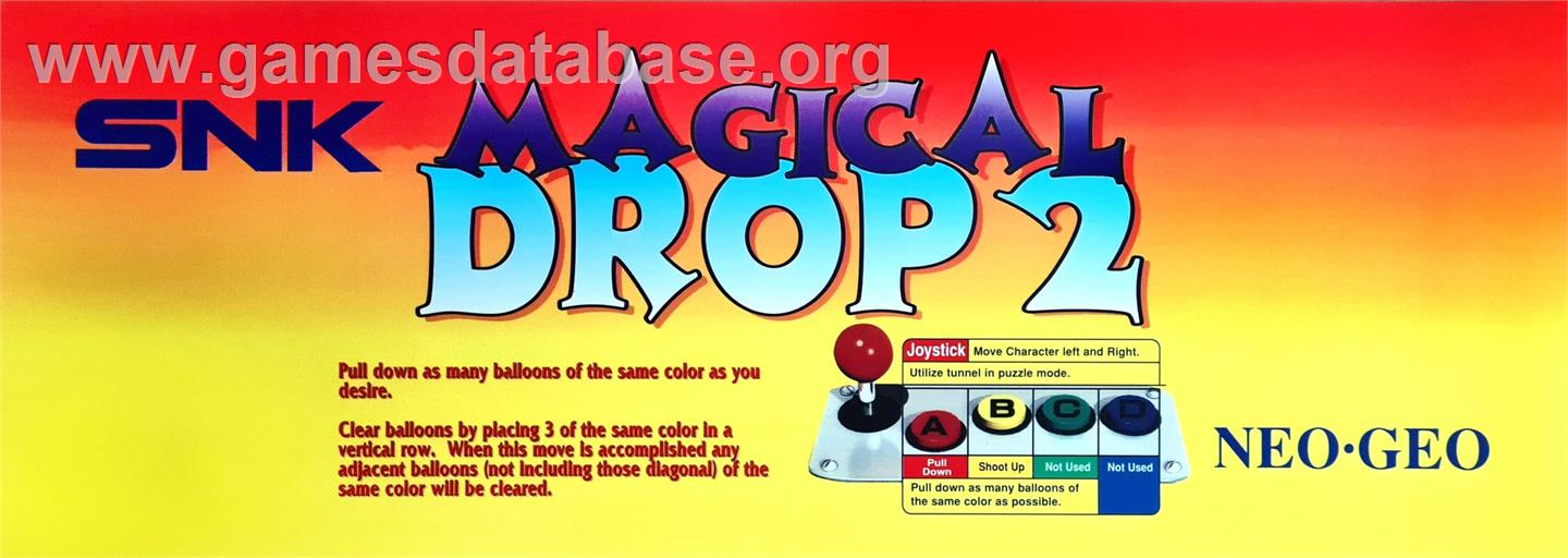 Magical Drop II - Arcade - Artwork - Marquee