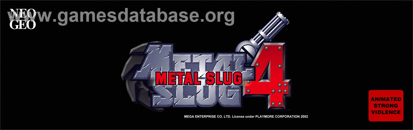 Metal Slug 4 Plus - Arcade - Artwork - Marquee