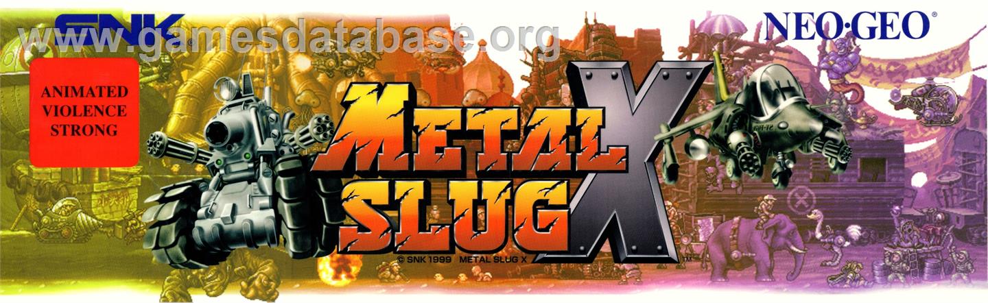 Metal Slug X - Super Vehicle-001 - Arcade - Artwork - Marquee